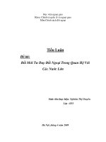 đổi mới tư duy đối ngoại trong quan hệ với các nước lớn