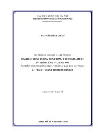 hệ thống iso9001 và hệ thống đảm bảo chất lượng bên trong trường đại học sự thích ứng và xung đột