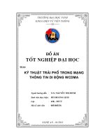 đồ án tốt nghiệp kỹ thuật trải phổ trong mạng thông tin di động WCDMA