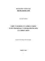 Chiều và độ rộng của môđun compăc tuyến tính rời rạc và đối địa phương hóa của môđun artin