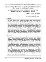 PHƯƠNG PHÁP TÍNH DÒNG TRÀN QUA CÁC BỜ BAO CHỐNG LŨ Ở ĐỒNG BẰNG SÔNG CỬU LONG