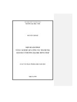 Một số giải pháp nâng cao hiệu quả công tác thanh tra giáo dục ở trường đại học đồng tháp