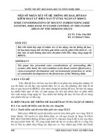 MỘT SỐ NHẬN XÉT VỀ HỆ THỐNG ĐÊ BAO, BỜ BAO KIỂM SOÁT LŨ HIỆN NAY Ở VÙNG NGẬP LŨ ĐBSCL