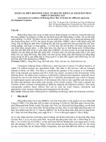ĐÁNH GIÁ BIẾN ĐỔI DÒNG CHẢY VỀ KRATIE THEO CÁC KỊCH BẢN PHÁT TRIỂN Ở THƯỢNG LƯU
