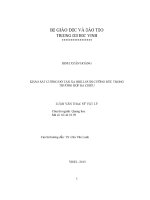 Khảo sát cường độ tán xạ brillouin cưỡng bức trong trường hợp ba chiều