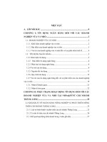 Luận văn mở rộng hoạt động tín dụng đối với doanh nghiệp vừa và nhỏ tại ngân hàng nông nghiệp và phát triển nông thôn việt nam chi nhánh thăng long