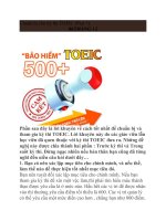 Chuẩn bị cho kỳ thi TOEIC