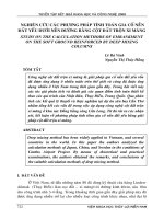 NGHIÊN CỨU các phương pháp tính toán gia cố nền đất yếu dưới nền đường bằng cột đất trộn xi măng