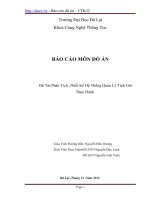 phân tích, thiết kế hệ thống quản lý tính giờ thực hành