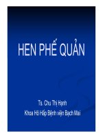 Tài liệu y khoa: bệnh hen phế quản-BV Bạch Mai