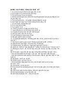 NHỮNG câu THƯỞNG DÙNG của NGƯỜI mỹ