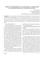 NGHIÊN CỨU CHẾ ĐỘ ĐỘNG LỰC VÀ BỒI XÓI PHỤC VỤ TÌM GIẢI PHÁP BẢO VỆ BỜ BIỂN ĐỒI DƯƠNG, THÀNH PHỐ PHAN THIẾT