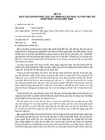 đào tạo cán bộ pháp luật có trình độ cao phục vụ cho việc hội nhập quốc tế của việt nam