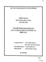 vấn đề nhân dân giám sát các cơ quan dân cử ở nước ta hiện nay
