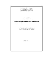 Một số ứng dụng của giao thoa kế michelson