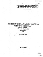 Vỏ phong hóa và môi trường miền Bắc Việt Nam tỷ lệ 1 500.000