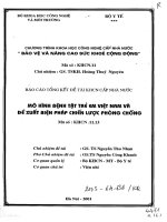 Mô hình bệnh tật trẻ em Việt Nam và đề xuất biện pháp chiến lược phòng chống