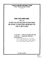 Áp dụng sản xuất sạch hơn tại phân xưởng dệt PICANOL và phân xưởng nhuộm hoàn tất, công ty dệt Đà Nẵng