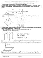 Phương pháp chứng minh hình học không gian lớp 11