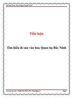 tìm hiểu di sản văn hóa quan họ bắc ninh