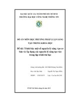 trình bày một số nguyên lý sáng tạo cơ bản và áp dụng các nguyên lý sáng tạo vào trong lập trình tin học