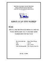 Đề tài  mở cửa thị trường bảo hiểm của một số nước trong khu vực và bài học kinh nghiệm đối với việt nam