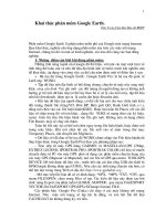 Khai thác phần mềm google earth