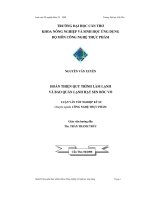 Hoàn thiện quy trình làm lạnh và bảo quản lạnh hạt sen bóc vỏ