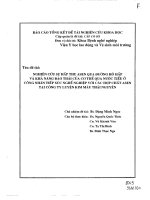 Nghiên cứu sự hấp thụ asen qua đường hô hấp và khả năng đào thải của cơ thể qua nước tiểu ở công nhân tiếp xúc nghề nghiệp với các hợp chất asen tại công ty luyện kim màu thái nguyên