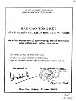 Nghiên cứu sử dụng vật liệu tại chỗ trong xây dựng đường giao thông tỉnh sơn la