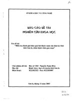 Điều tra đánh giá hiệu quả bài thuốc nam của dân tộc Thái tỉnh Sơn La, chữa bệnh viên gan mạn