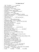 Trắc nghiệm tiếng anh 01