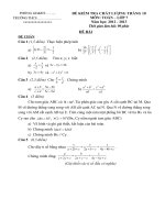 Đề khảo sát đầu năm Toán 7 (dành cho lớp chọn)