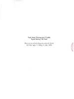 ngân hàng thương mại cổ phần ngoại thương việt nam báo cáo tài chính riêng cho năm tài chính kết thúc 31 tháng 12 năm 2009