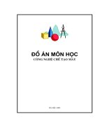Đồ án gia công giá đỡ