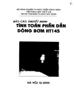 Tính toán phần dẫn bơm HT145