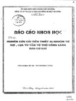 Nghiên cứu cải tiến thiết bị nhuộm tơ sợi, lụa tơ tằm từ thủ công sang bán cơ khí