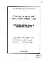 Thực hiện dân chủ ở các Đảng bộ Xã ngoại thành Hà Nội hiện nay 2