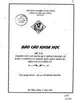 Nghiên cứu xây dựng quy trình nhuộm vải Kaki và phòng co trong điều kiện thiết bị hiện có của công ty