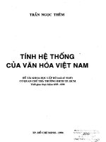 Tính hệ thống của văn hóa Việt Nam