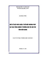 một số giải pháp quản lý đổi mới phương pháp dạy học tiếng khmer ở trường dân tộc nội trú tỉnh kiên giang
