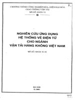 Nghiên cứu ứng dụng hệ thống vé điện tử cho ngành vận tải hàng không Việt Nam