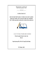 Một số giải pháp quản lý nâng cao chất lượng giáo dục pháp luật cho học sinh các trường THPT trên địa bàn huyện đô lương   tỉnh nghệ an