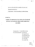 Nghiên cứu bệnh rung toàn thân tần số thấp để bổ sung vào danh mục bệnh nghề nghiệp được bảo hiểm