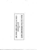 báo cáo tài chính hợp nhất quý 1 năm 2013 công ty cổ phần thủy điện thác mơ