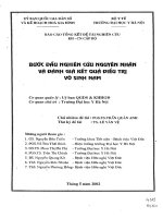 Bước đầu nghiên cứu nguyên nhân và đánh giá kết quả điều trị vô sinh nam