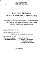 Nghiên cứu công nghệ hóa nhiệt luyện (thấm C N thể khí) để nâng cao chất lượng các loại bánh răng