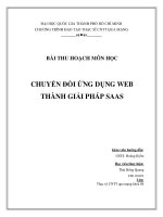 chuyển đổi ứng dụng web thành giải pháp saas