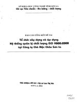 Tổ chức xây dựng và áp dụng hệ thống quản lý chất lượng ISO 9000 2000 tại Công ty chè Mộc Châu Sơn La