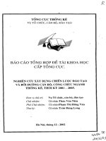 Nghiên cứu xây dựng chiến lược đào tạo và bồi dưỡng cán bộ, công chức ngành thống kê, thời kỳ 2001 đến 2005